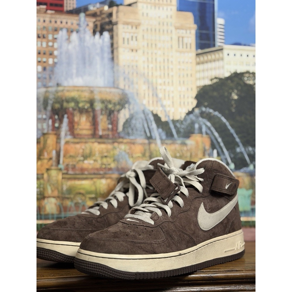 Nike Air Force 1 Mid '07 QS Men's Size 10 Chocolate Cream DM0107 200